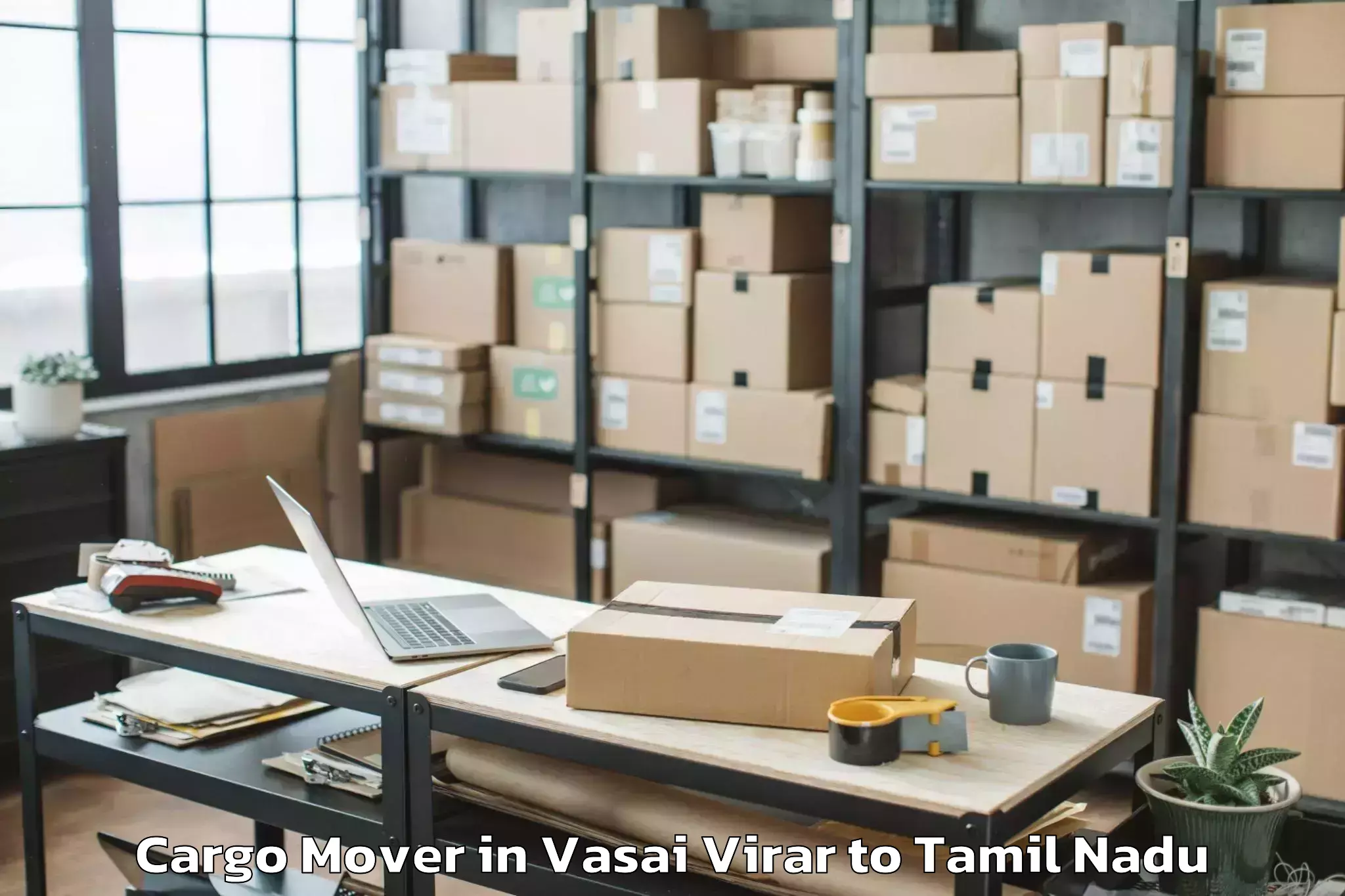 Top Vasai Virar to Tamil University Thanjavur Cargo Mover Available